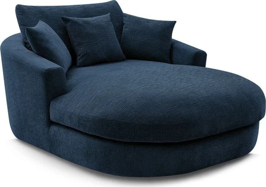 Tmavě modré žinylkové křeslo Belem – Bobochic Paris