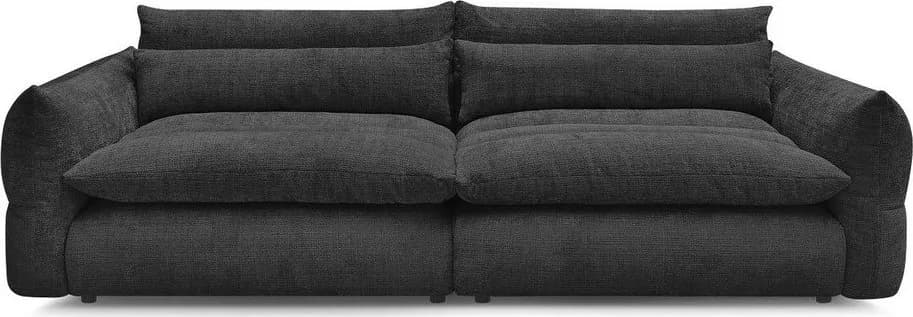 Černá žinylková pohovka 276 cm Neil – Bobochic Paris